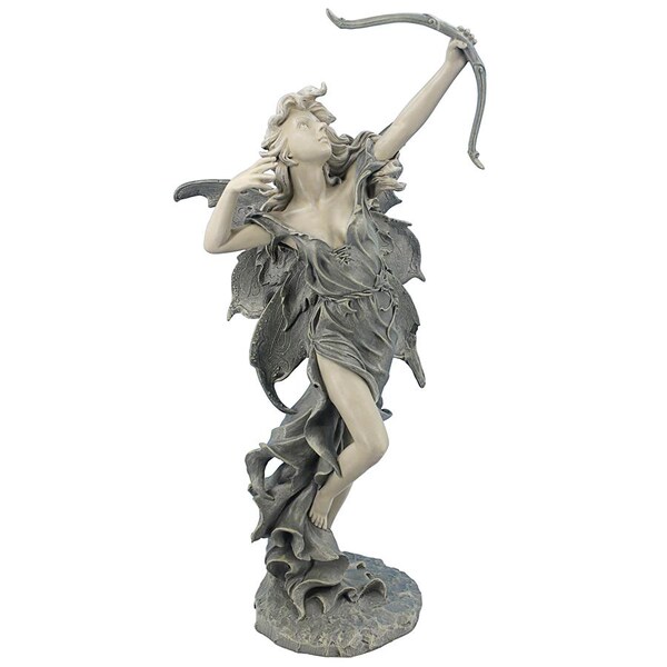 Design Toscano Rhiannon the Archer Garden Fairy Statue: Medium - CL54974