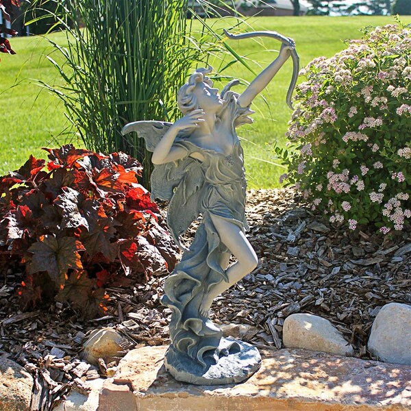 Design Toscano Rhiannon the Archer Garden Fairy Statue: Medium - CL54974