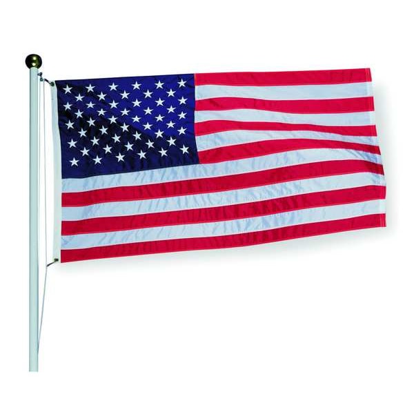 Annin Flagmakers United States Flag, Outdoor, Tough-Tex, 4 ft H, 6 ft W, Polyester, 25 ft Min. Flagpole Height - 2720