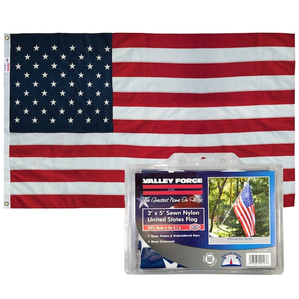 Valley Forge Valley Forge American Flag 36 in. H X 60 in. W - USPN-1