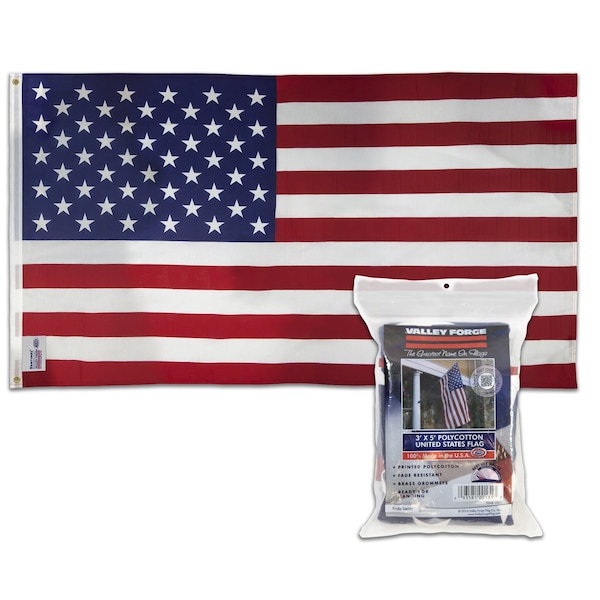 Valley Forge Valley Forge American Flag 36 in. H X 60 in. W - USS-1