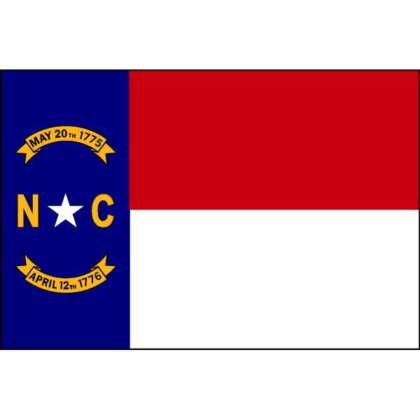 Annin Flagmakers North Carolina State Flag, 3x5 Ft - 143960