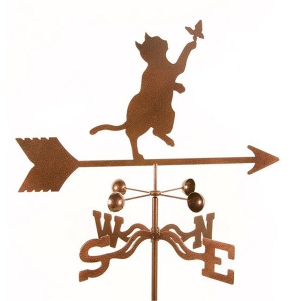 Ez Vane EZ Vane EZ1200-GR Cat & Butterfly Weathervane with Garden Mount - EZ1200-GR