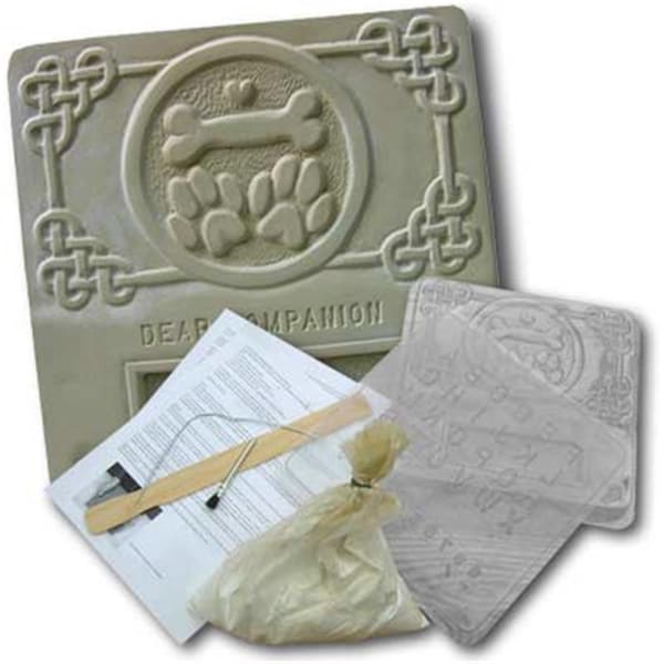 Garden Molds Dog Memorial Plaque Kit, 2PK - GA131322