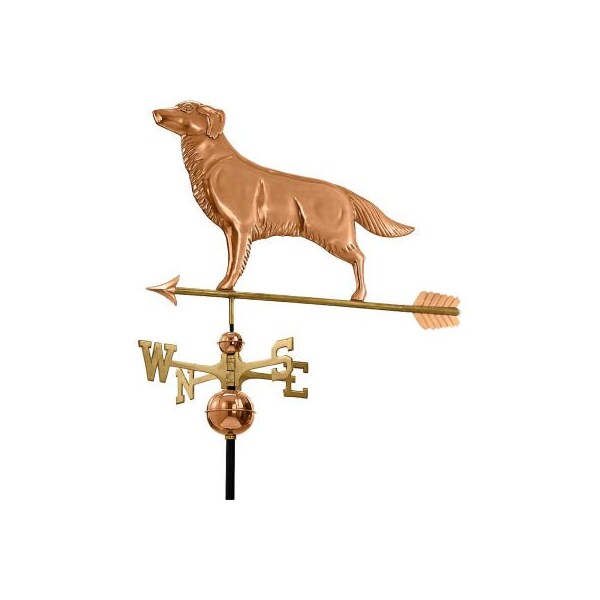 Good Directions Good Directions Golden Retriever Weathervane w/ Arrow, Polished Copper - 644PA
