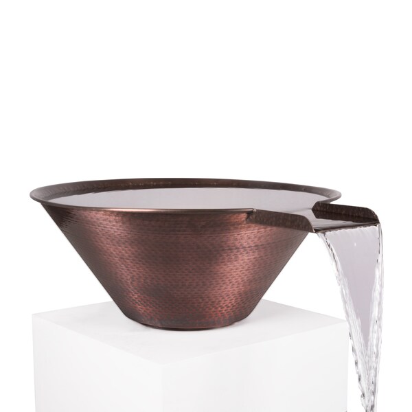 The Outdoor Plus 30 Cazo Hammered Copper Water Bowl - OPT-R30CPWO
