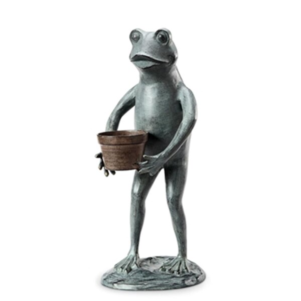 Spi Home Helpful Garden Frog Planter Holder - 19 X 9 X 8.5 In. - 34261