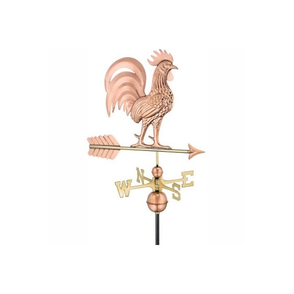 Good Directions Good Directions Proud Rooster Weathervane - Polished Copper - 1973P