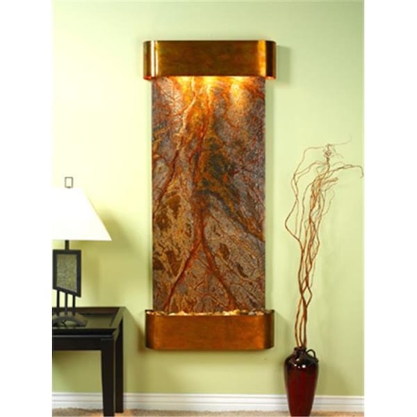 Adagio Adagio IFR1006 Inspiration Falls - Brown Rainforest Marble Wall Fountain - IFR1006