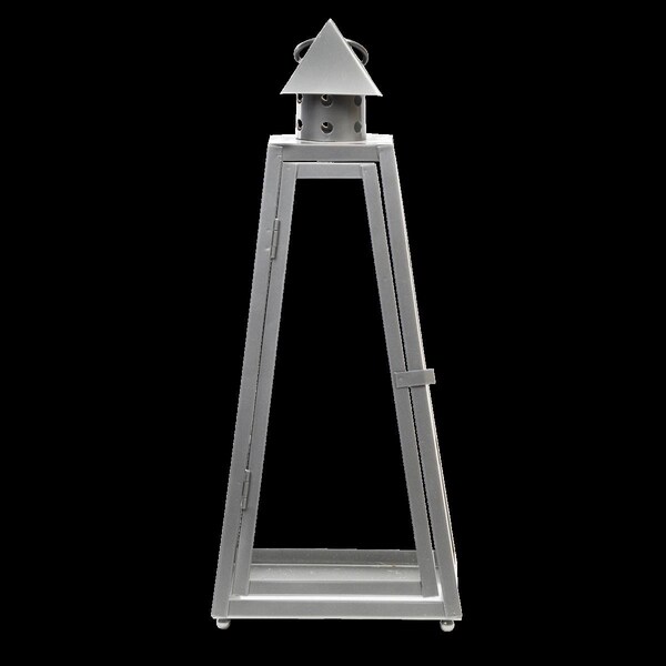 Esschert Design 21.8 x 21.8 x 54.3 cm Metal & Glass Pyramid Lantern - Large - WL84
