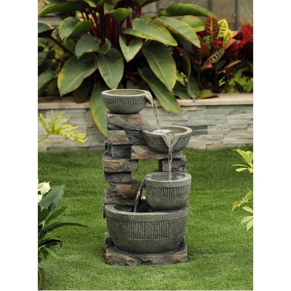 Jeco 3 Bowls Fountain Without LED Light - FCL175