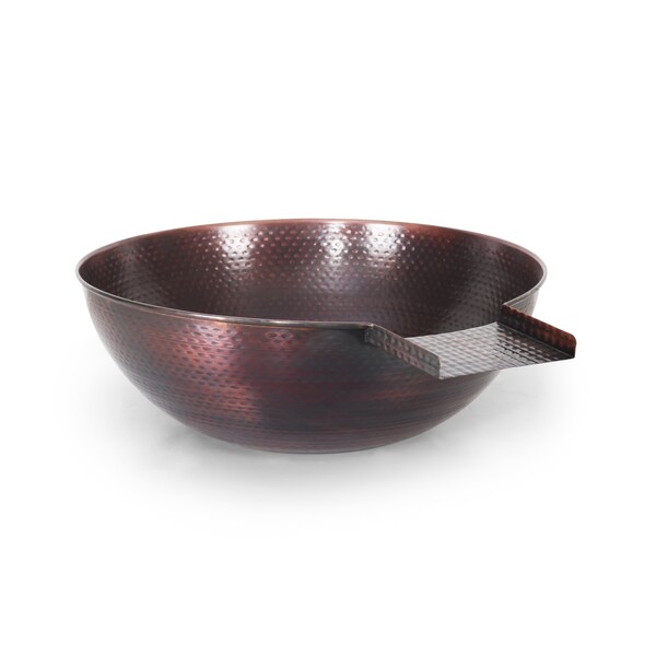 The Outdoor Plus 27 Sedona Hammered Copper Water Bowl - OPT-27RCPRWO