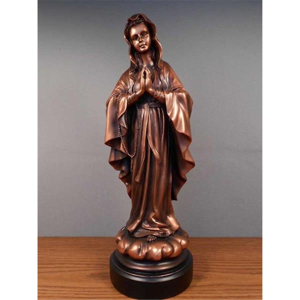 Dwellingdesigns Madonna Bronze Plated Resin Sculpture - DW3077791