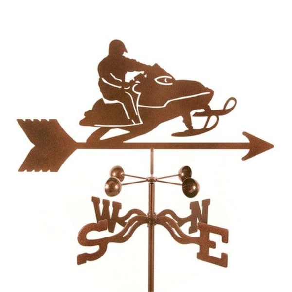 Ez Vane EZ Vane EZ1808-GR Snowmobile Weathervane with Garden Mount - EZ1808-GR