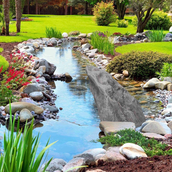 Gardenised Outdoor Natural Artificial Arrow Rock Decor for Gardens, Lawns, and Landscapes - QI004480