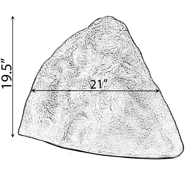 Gardenised Outdoor Natural Artificial Arrow Rock Decor for Gardens, Lawns, and Landscapes - QI004480