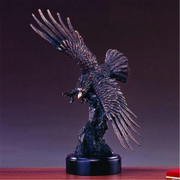 Marian Imports Marian Imports F Bronze Plated Resin Sculpture Eagle Statue - 31106
