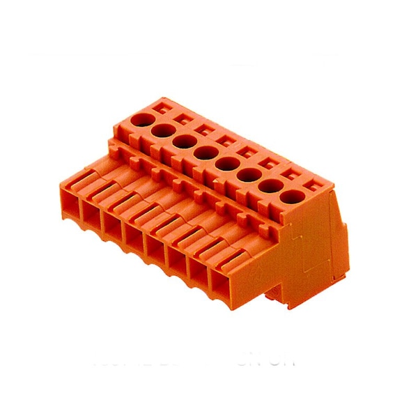 Conector hembra de placa de circuito impreso Weidmuller Plug-In, Hembra, 3, 50 mm, Número de Polos: 8, 180°, Yugo de sujeción - 1740671001