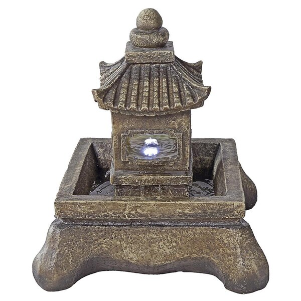 Design Toscano Mokoshi Pagoda Illuminated Garden Fountain - QN150010