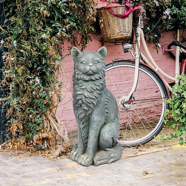 Design Toscano King Olav V Norwegian Forest Cat Statue: Set of Two - FU984643
