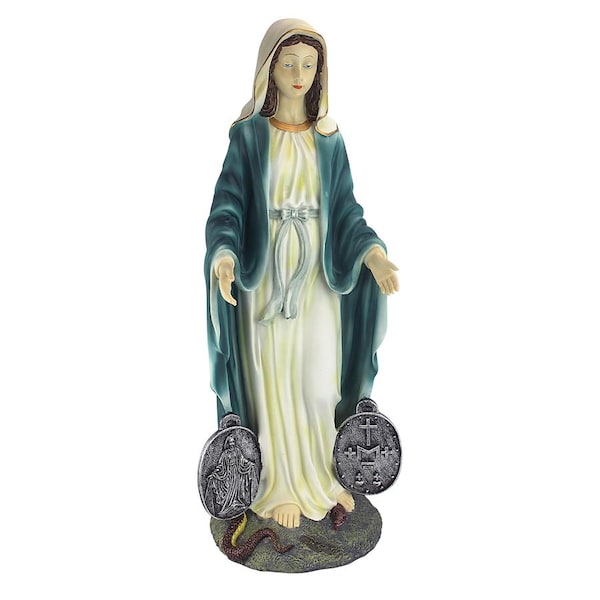 Design Toscano Miraculous Medal Madonna Sacred Garden Statue - KY914