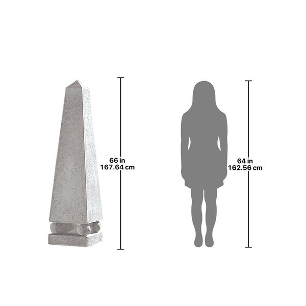 Design Toscano Grand Garden Neoclassical Obelisk Sculpture - NE140508