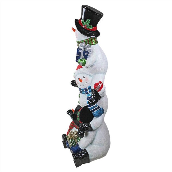 Design Toscano SnowBro's Illuminated Snowman Holiday Statue: Large - DB18978