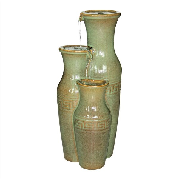 Design Toscano Ceramic Grecian Jars Garden Fountain - SS11352