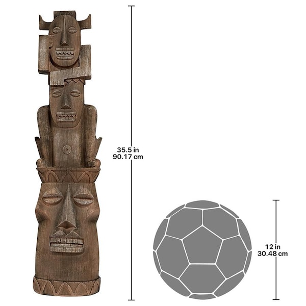 Design Toscano Tiki Gods Statue: Gods of the Three Pleasures - NG31188