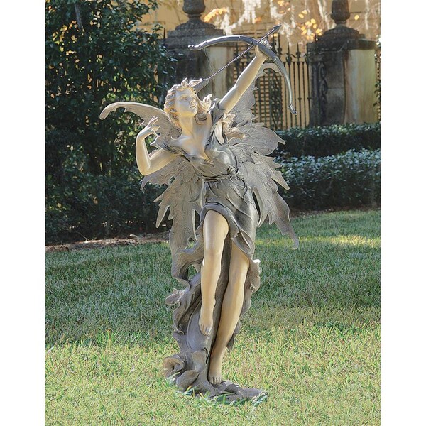 Design Toscano Rhiannon the Archer Garden Fairy Statue: Large - CL4974
