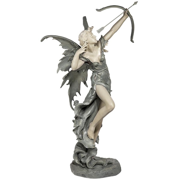 Design Toscano Rhiannon the Archer Garden Fairy Statue: Large - CL4974