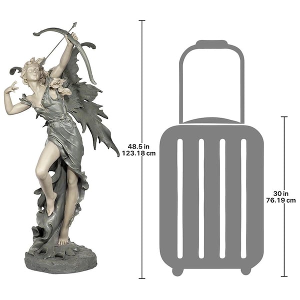 Design Toscano Rhiannon the Archer Garden Fairy Statue: Large - CL4974