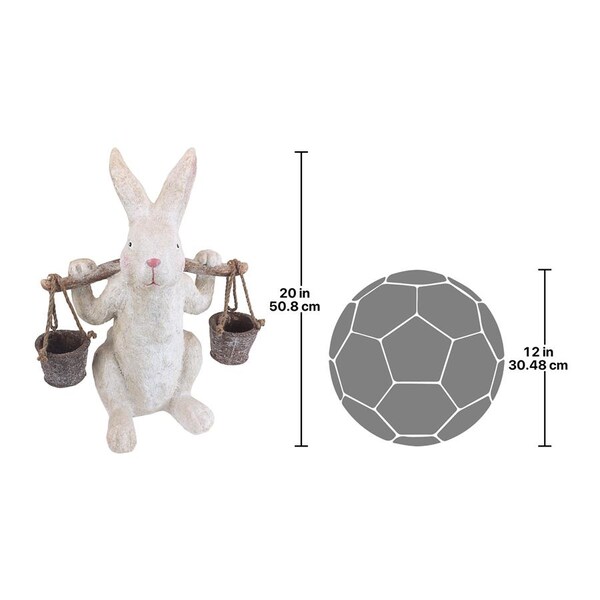 Design Toscano Ezekiel Rabbit, the Yokes on Him Easter Bunny Statue - FU35349