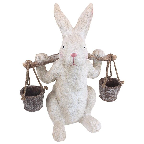 Design Toscano Ezekiel Rabbit, the Yokes on Him Easter Bunny Statue - FU35349
