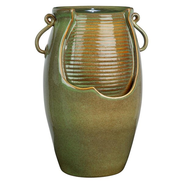 Design Toscano Ceramic Rippling Jar Garden Fountain - SS11344