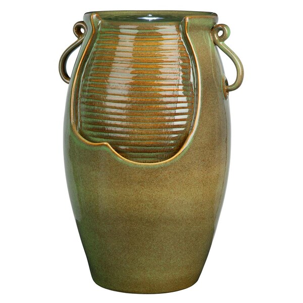 Design Toscano Ceramic Rippling Jar Garden Fountain - SS11344