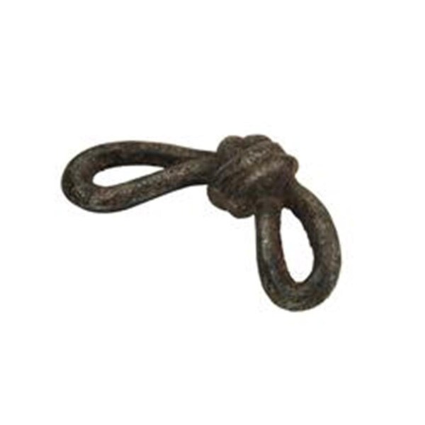 Cheungs Roven Handmade Cast Iron Knot Sculpture Decor, Gray - 5770