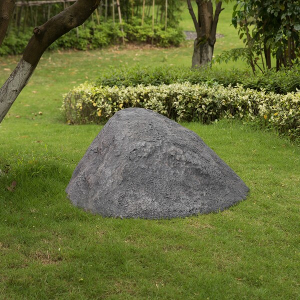 Gardenised Outdoor Natural Artificial Round Rock Decor for Gardens, Lawns, and Landscapes - QI004479