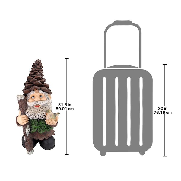 Design Toscano Pinecone Percy Woodland Gnome Statue - FU84845