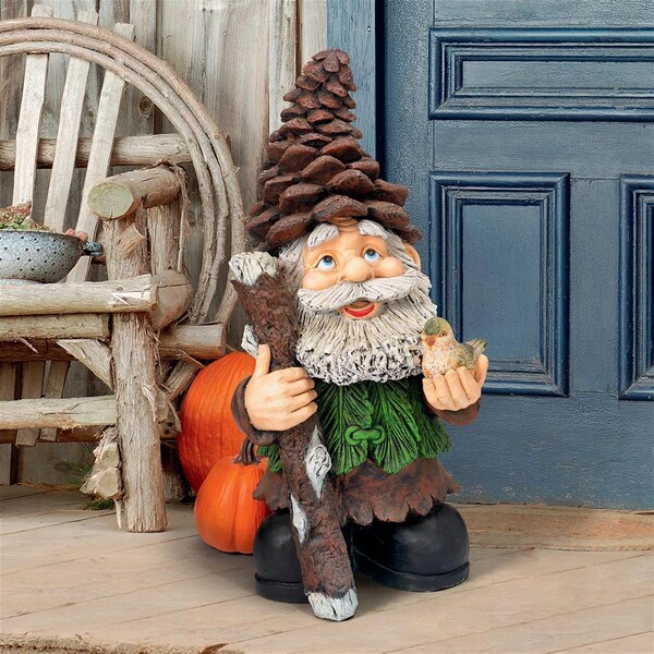 Design Toscano Pinecone Percy Woodland Gnome Statue - FU84845