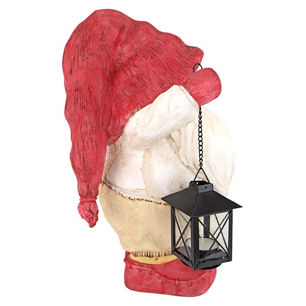 Design Toscano Lighting Santa's Path Whitey the Holiday Gnome Statue - JQ10101