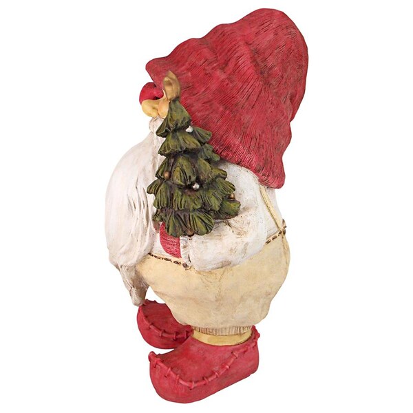 Design Toscano Lighting Santa's Path Whitey the Holiday Gnome Statue - JQ10101