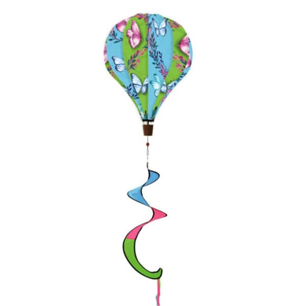 Briarwood Lane 54 in. Butterflies Deluxe Hot Air Balloon Wind Twister - BLW00041