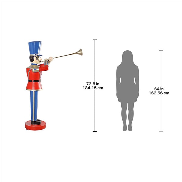 Design Toscano Large Trumpeting Soldier Statue - NE140007