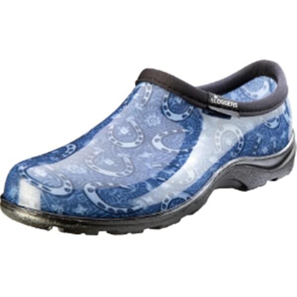 Ornatus Outdoors Womens Floral Fun Print Rain & Garden Shoe, Blue - Size 8 - OR3540008