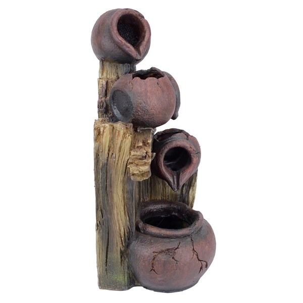 Design Toscano Casa Chianti Cascading Urns Illuminated Garden Fountain - QN164014