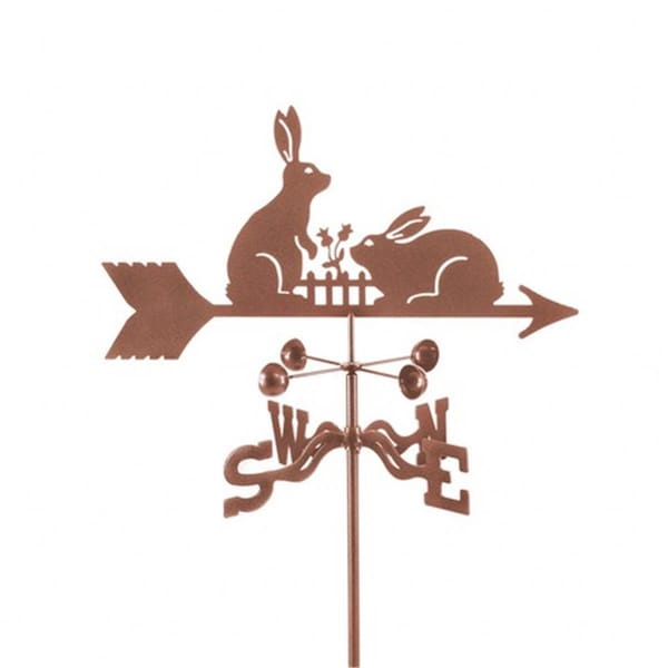 Ez Vane EZ Vane EZ1315-RF Rabbits with Fence Weathervane - Roof Mount - EZ1315-RF