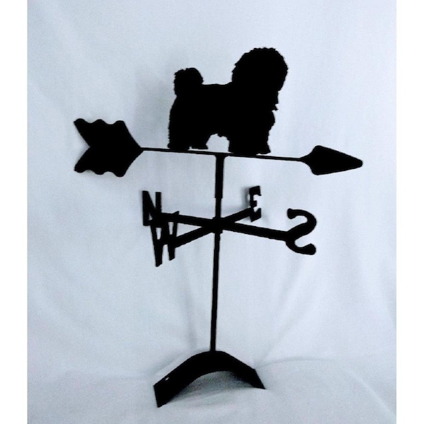 The Lazy Scroll Havanese Roof Mount Weathervane - HAVANESEROOF