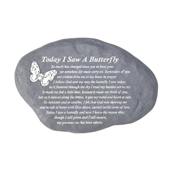 Dicksons Dicksons SSR-23 9.5 x 6.5 in. Today I Saw A Butterfly Garden Stepping Stone - SSR-23