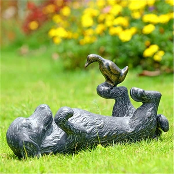 Spi Puppy Play Garden Sculpture 8 x 14.50 x 5.50 in. - 34796